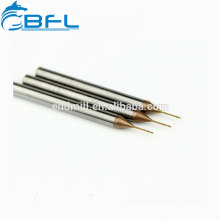 BFL China 2 flauta de carboneto de tungstênio longo pescoço final moinhos, fresa, moinho de ponta nariz bola